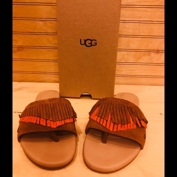 ugg fringe sandals